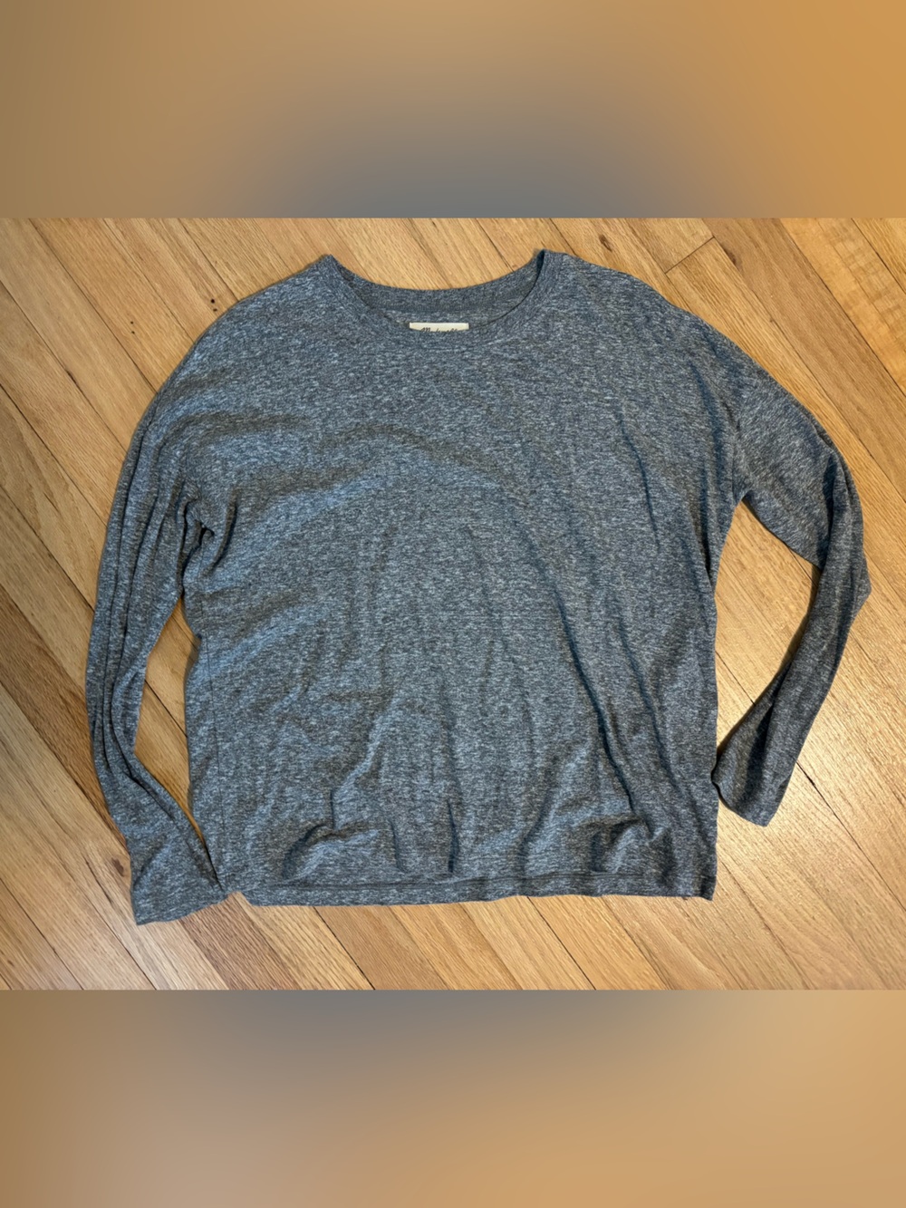 Madewell Gray Long Sleeve Tee | Size Small
